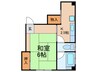 玉舎ビル 1Kの間取り