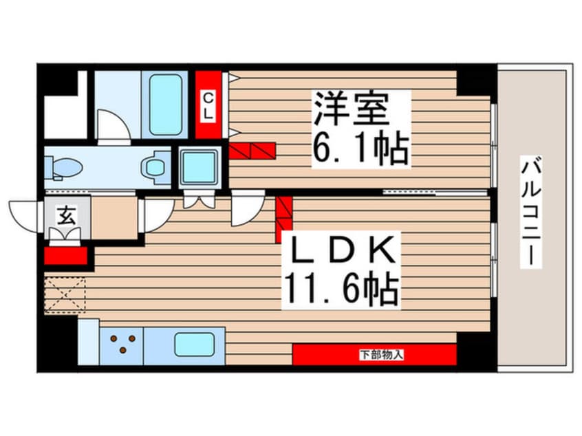 間取図 八潮ＰＡＲＫ　ＳＱＵＡＲＥ