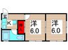 丸十コ－ポ 2Kの間取り