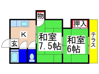 間取図 富士コーポ