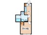 INside Grove EVE 1Kの間取り