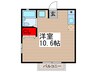 ドミ－ル竹ヶ花 1Rの間取り