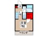 ベルク関 1Kの間取り