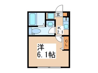 間取図 アザ－レ・キュリオス長津田Ｂ棟
