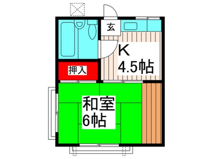 間取図 パ－ルハイツＢ