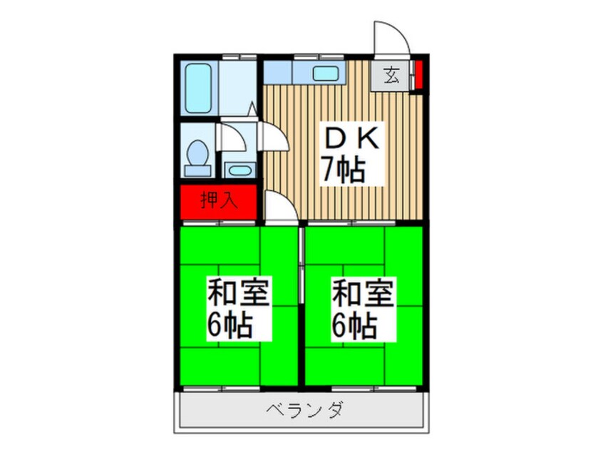 間取図 イコ－ハイツ