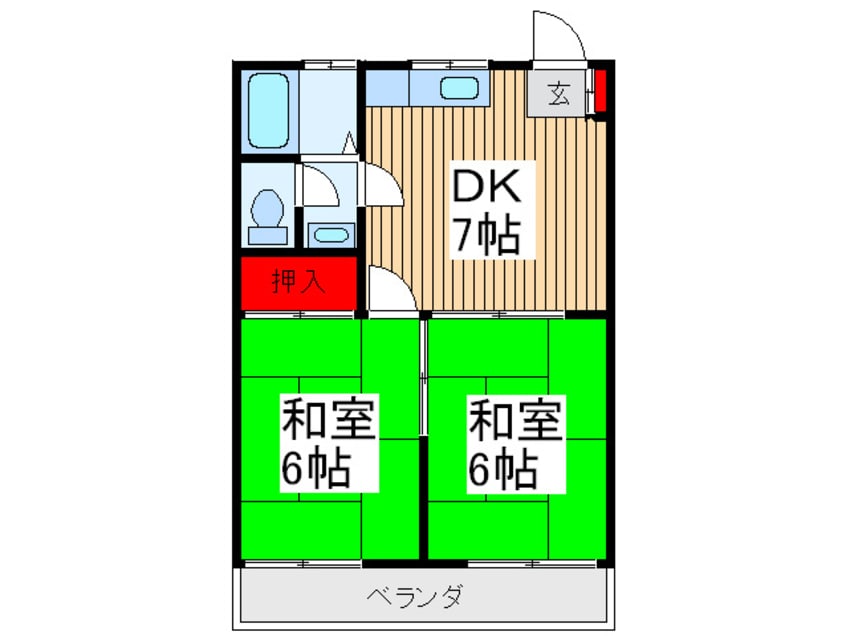 間取図 イコ－ハイツ