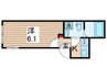 GRANT北日暮里 1Kの間取り