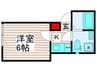 GRANT北日暮里 1Kの間取り