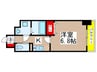 Ｌａ　Ｄｏｕｃｅｕｒ　千葉中央 1Kの間取り