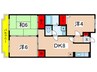 サンモ－ル鶴川 3DKの間取り