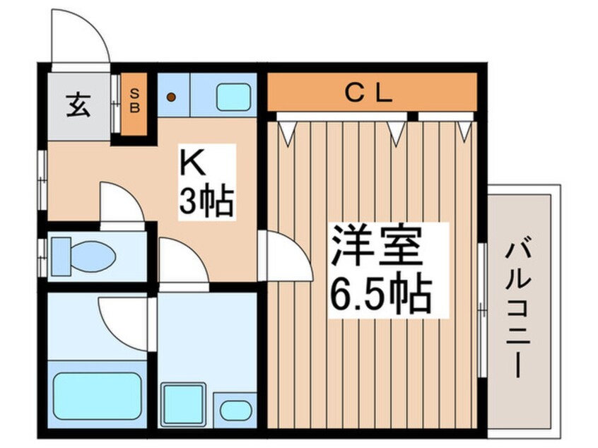 間取図 ソレイユ・ワシオ２番館