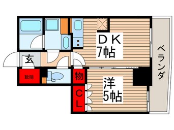 間取図 パークアクシス上野松が谷