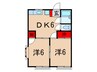 Ｋハイツ 2DKの間取り