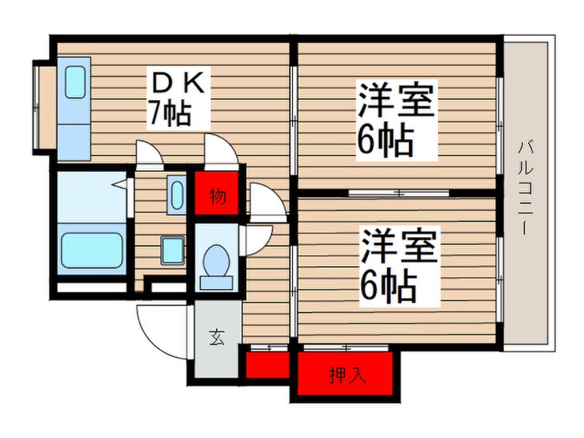 間取図 ベルメゾン