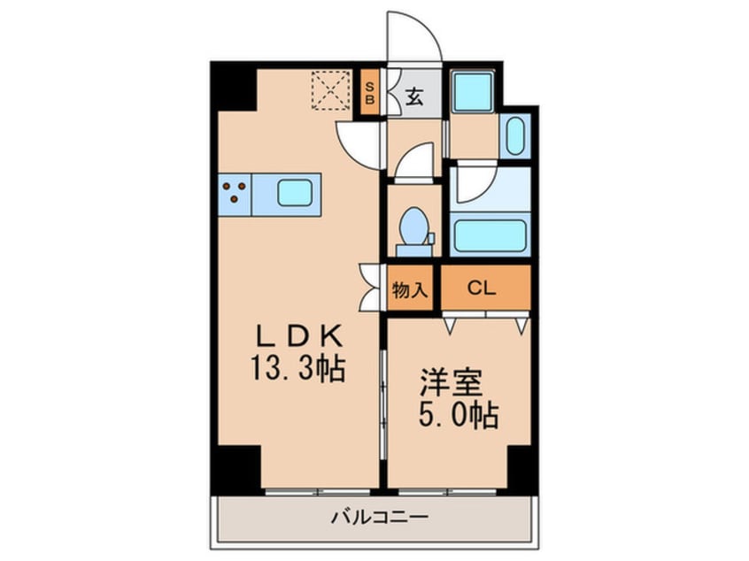 間取図 Azul北上野