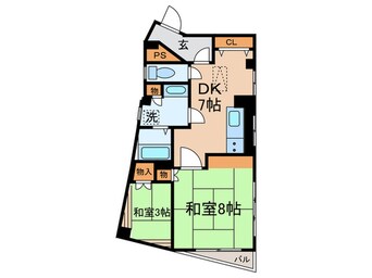 間取図 プラヴィータ鶴見２