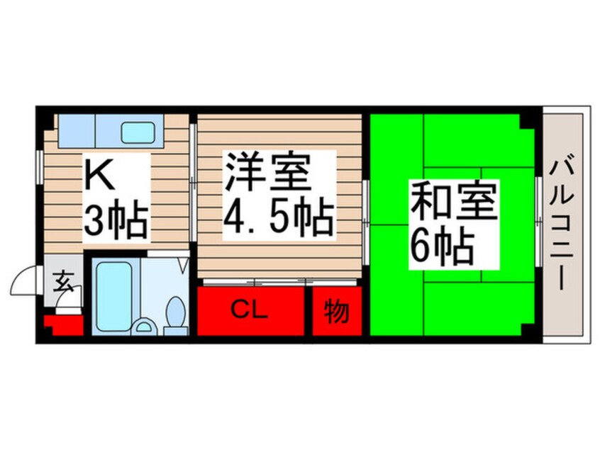 間取図 MARSA五香