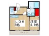 Ｂell Wood JⅡ 1LDKの間取り