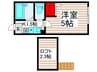 ノーザンロード西新井 1Kの間取り