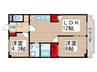 綾東ヴィレッジ壱番館 2LDKの間取り