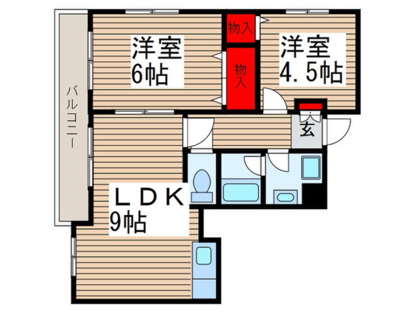 間取図 サニ－スカイ