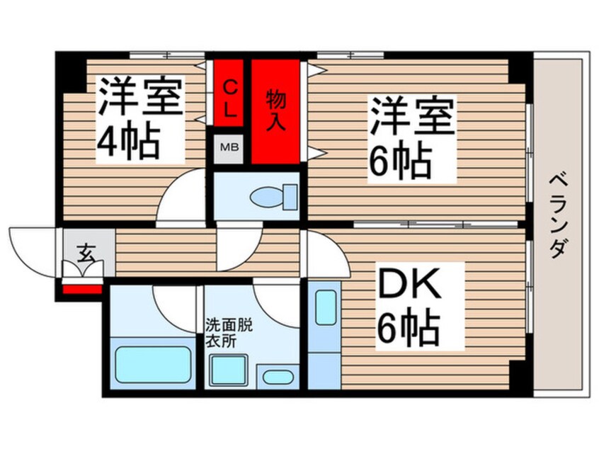 間取図 サニ－スカイ
