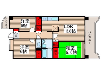 間取図 コーポレート西船橋