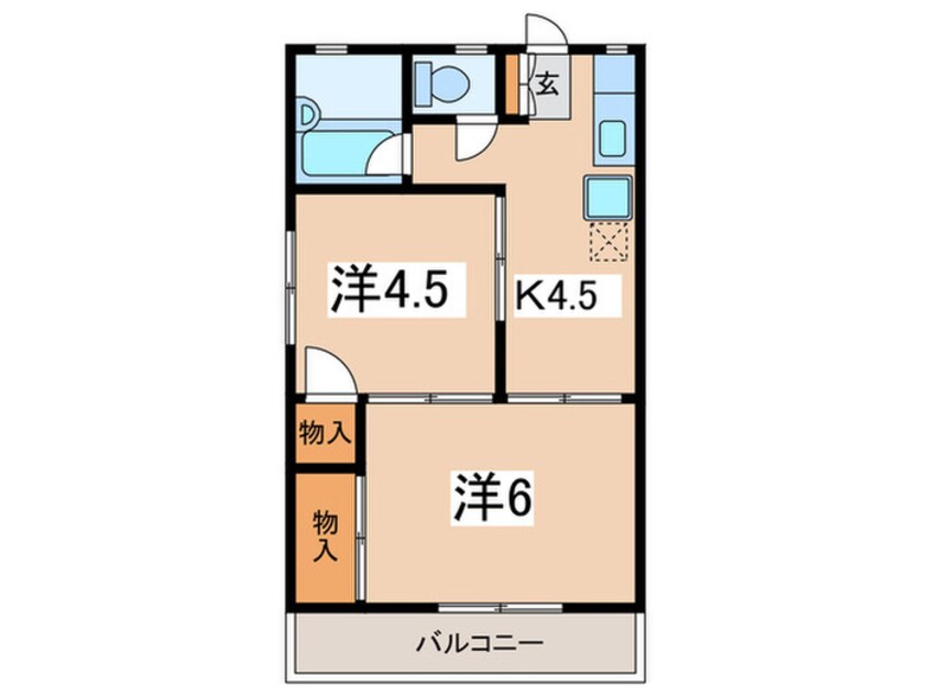 間取図 忠生ハイツ