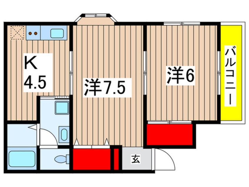 間取図 沖ノ根ニューハイツⅢ