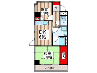 間取図 新狭山ペガサスビル