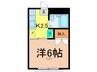 チェリ－ハウス 1Kの間取り