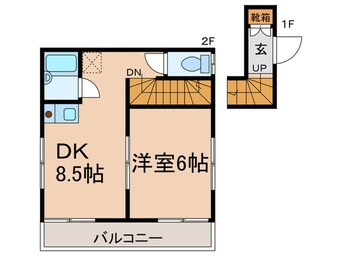 間取図 ファブ－ル谷原Ⅱ