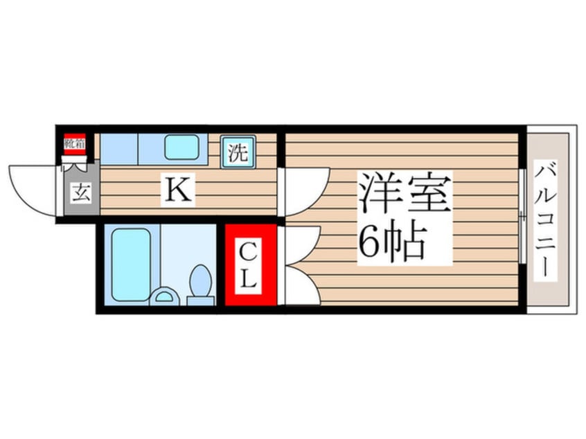 間取図 コーポリバーサイド