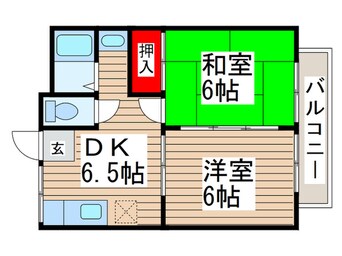 間取図 恩田コーポ