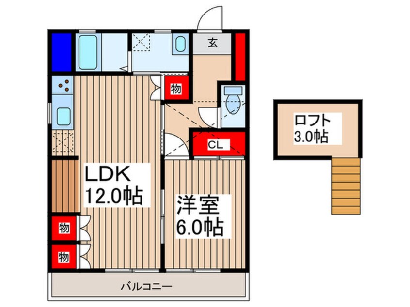 間取図 キャッスル西浦