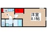 仮)レピュア北千住レジデンスⅢ 1Kの間取り