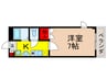 ＴＲソレイユ 1Kの間取り