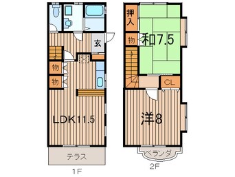 間取図 グレイスコ－ポA