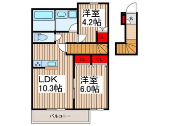 間取図 コントレイルⅠ