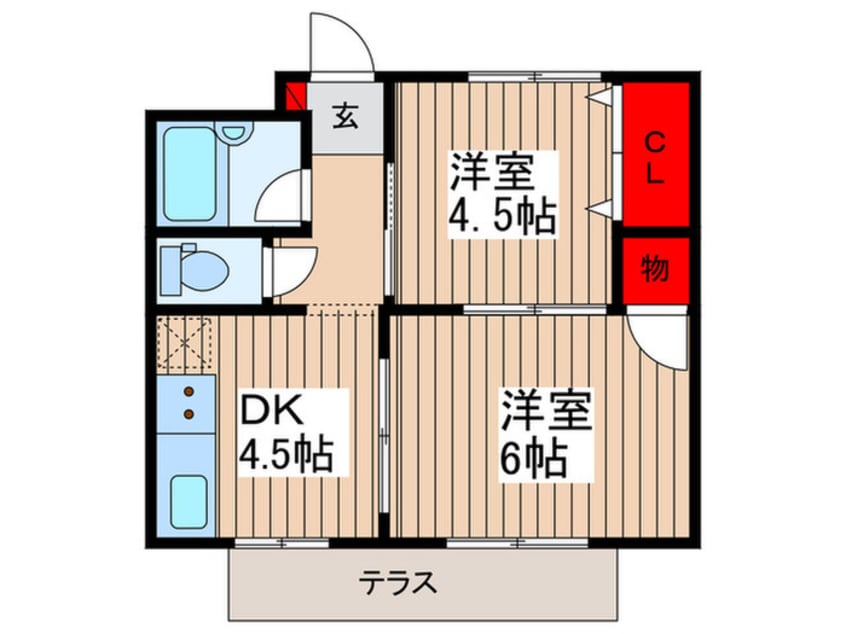 間取図 ベルハイツＡ