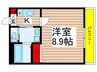 オリーブ 1Kの間取り
