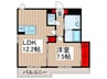 Domino Stella Residence 1LDKの間取り