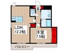Domino Stella Residence 1LDKの間取り