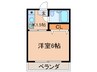 ホーカーハウス 1Kの間取り