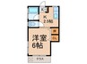 チェリーハイム 1Kの間取り