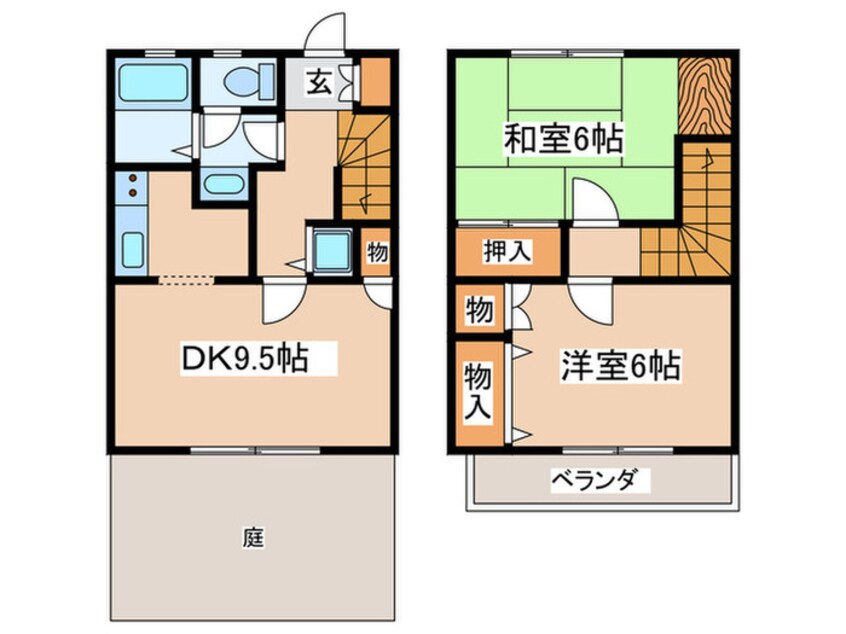 間取図 ラプランタンＢ棟