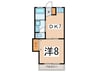 あざみ野ハイツ（３Ｆ・４Ｆ） 1DKの間取り