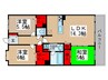 レジディア東松戸 3LDKの間取り