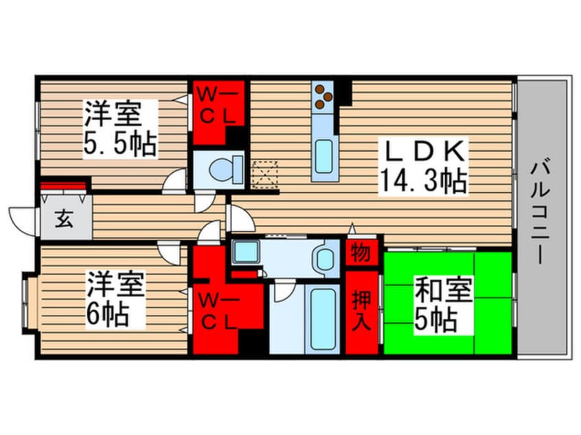 間取図 レジディア東松戸